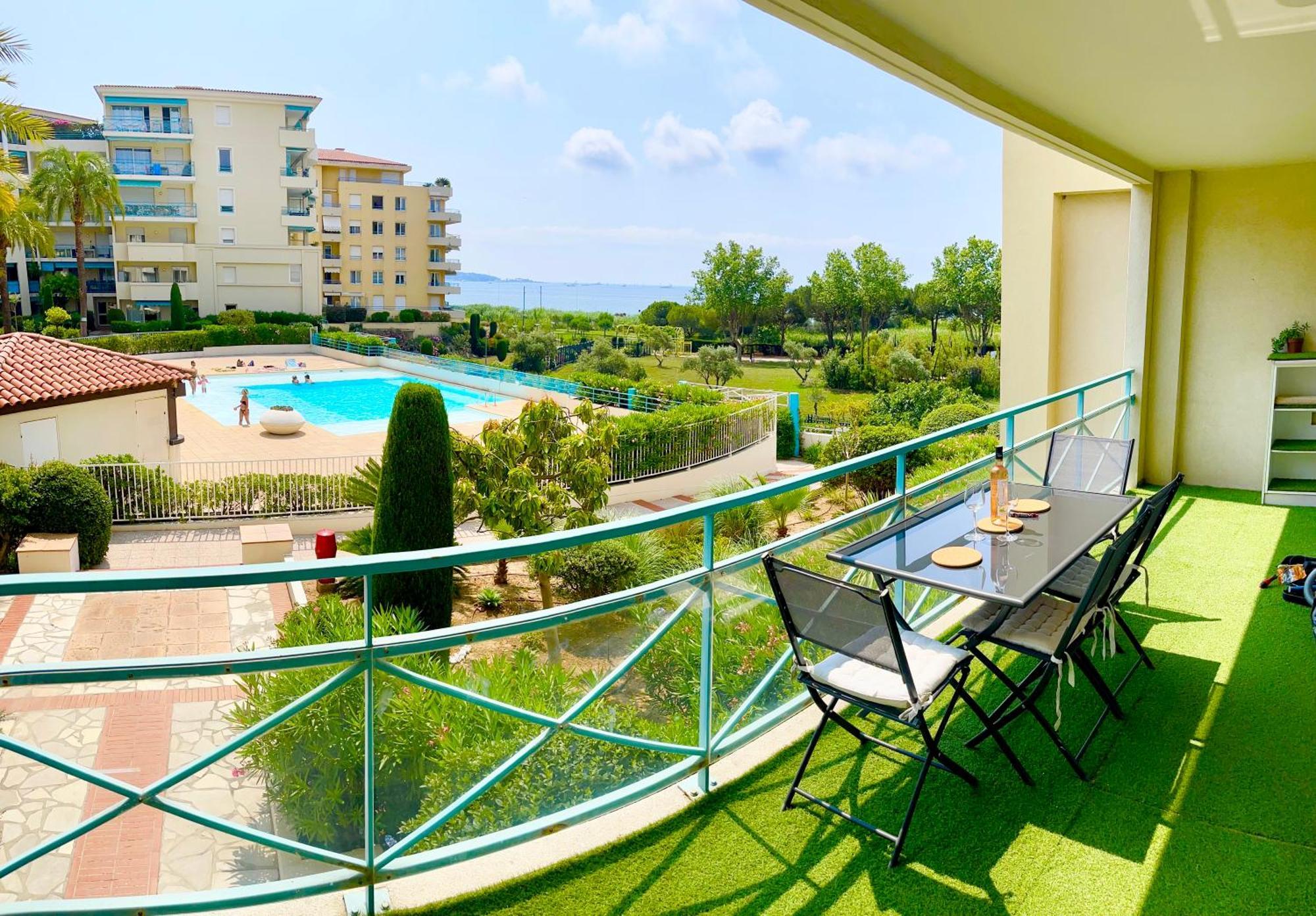 1 Bedroom Sea View, Swimming Pool, Beach On Foot, Parking أنتيب المظهر الخارجي الصورة